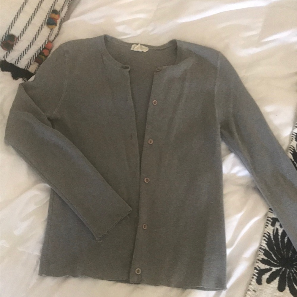 Grey cardigan